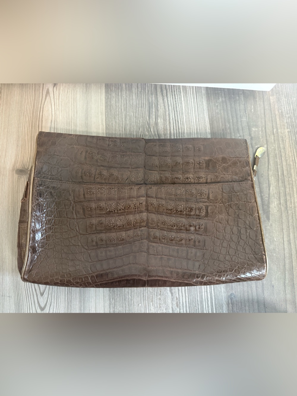 Titti Dell’Acqua Vintage Genuine Alligator Leather Bag